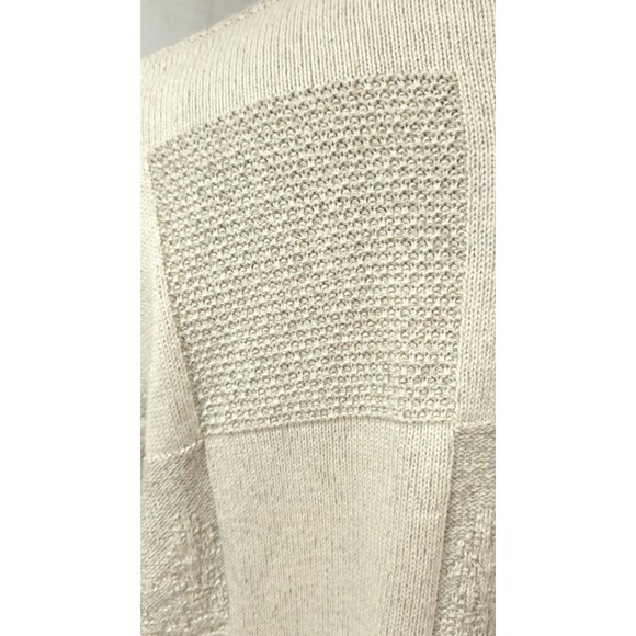 Vtg Croft & Barrow Sweater Mens XL Cream Ducks Tree Embossed Graphic USA Sweater - Picture 13 of 14